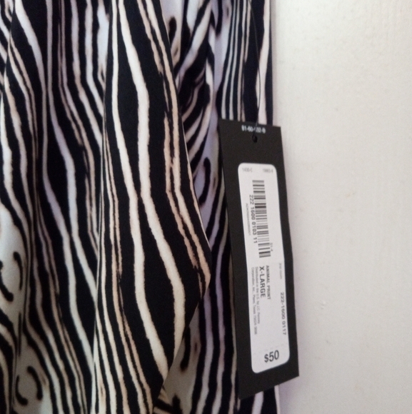 Worthington tribal print surplice ruched midi dress women's size XL - Picture 3 of 9